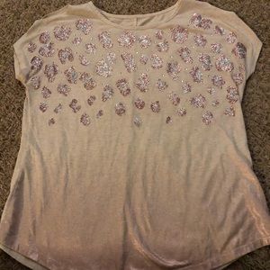 Girls size 20 justice leopard top